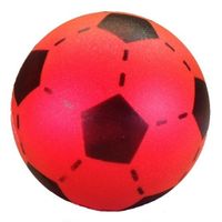 Set van 2 rode foam soft voetballen 20 cm