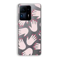 Hands pink: Xiaomi Mi Mix 4 Transparant Hoesje