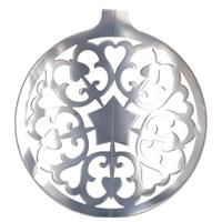 Grote Kerstbal hangdecoratie van karton - zilver - Dia 49 cm - Kerstversiering Grote Kerstbal hangdecoratie van karton - zilver - Dia 49 cm - Kerstversiering