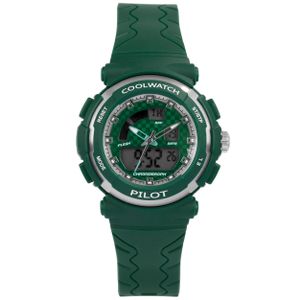 Coolwatch by Prisma CW.273 Kinderhorloge Analoog/Digitaal siliconen groen 36 mm