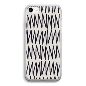 Marrakech Zigzag: iPhone SE 2020 Transparant Hoesje