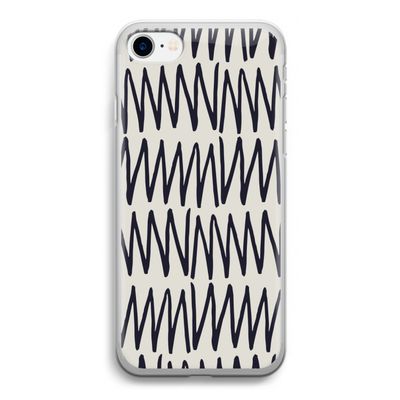 Marrakech Zigzag: iPhone SE 2020 Transparant Hoesje