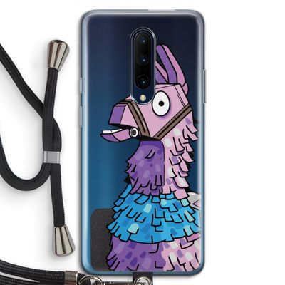 Lama: OnePlus 7 Pro Transparant Hoesje met koord