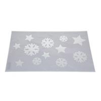 Kerst raamsjabloon - sneeuwvlokken plaatjes - 54 cm - raamdecoratie - raamversiering