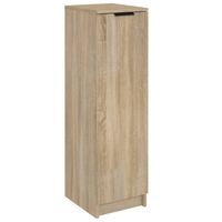 vidaXL Schoenenkast 30x35x100 cm bewerkt hout sonoma eikenkleurig