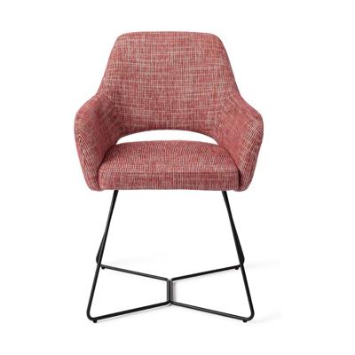 Jesper Home Yanai eetkamerstoel Berry Bars beehive black