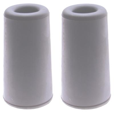 Benson Deurbuffers / deurstoppers rubbers - 2x - grijs - 75 x 40 mm - met schroefbevestiging
