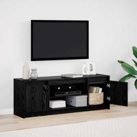 TV-kast Zwart 139.5 x 34 x 50 cm Bewerkt hout