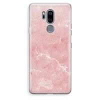 Roze marmer: LG G7 Thinq Transparant Hoesje