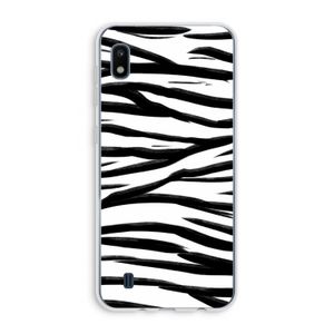 Zebra pattern: Samsung Galaxy A10 Transparant Hoesje