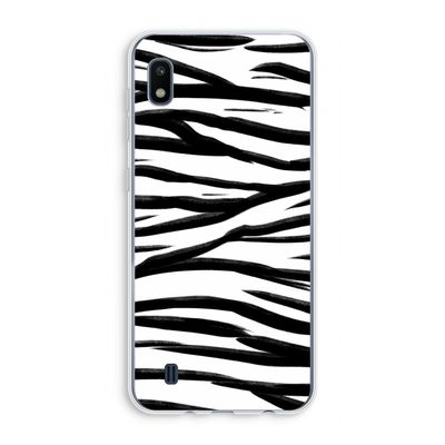 Zebra pattern: Samsung Galaxy A10 Transparant Hoesje