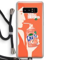 Peach please!: Samsung Galaxy Note 8 Transparant Hoesje met koord