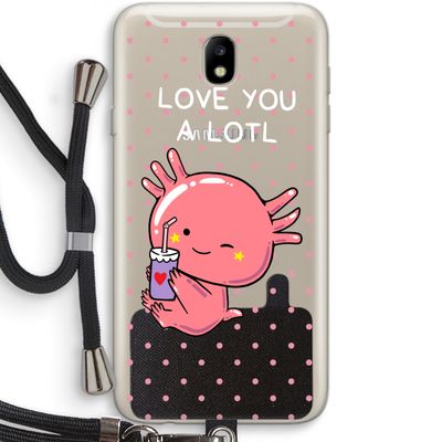 Love You A Lotl: Samsung Galaxy J7 (2017) Transparant Hoesje met koord