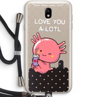 Love You A Lotl: Samsung Galaxy J7 (2017) Transparant Hoesje met koord