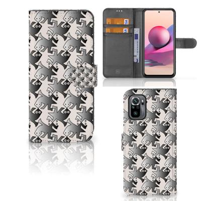 Xiaomi Redmi Note 10S | 10 4G | Poco M5s | Telefoonhoesje | Met pasjeshouder | Salamander Grey