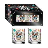 Dia de Los Muertos Set 2 glazen Drinkglazen 250ml