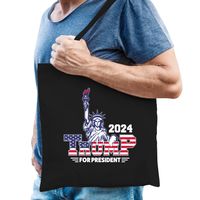 Tas Trump for president - fout/grappig voor carnaval - 42 x 38 cm - thumbnail