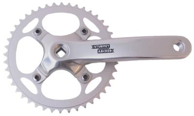 SturmeyArcher Crankstel 44t sturmey archer fcs750 voor 3/32" ketting - 170mm - voor vierkante as - zilver