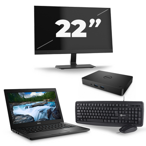Dell Latitude 3400 - Intel Core i5-8e Generatie - 14 inch - 16GB RAM - 256GB SSD - Windows 11 + 1x 22 inch Monitor