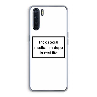 I'm dope: Oppo A91 Transparant Hoesje