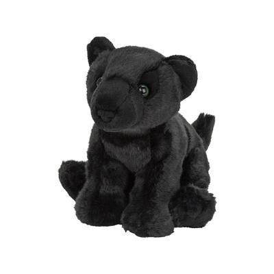 Nature Planet pluche panter - zwart - 22 cm - panter knuffeldier