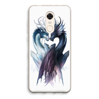 Yin Yang Dragons: Xiaomi Redmi 5 Transparant Hoesje