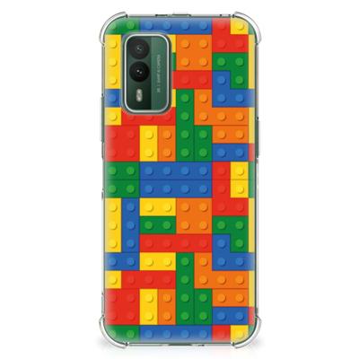 Nokia XR21 Doorzichtige Silicone Hoesje Blokken Nokia XR21 Doorzichtige Silicone Hoesje Blokken