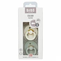 Bibs 2 Fopspeen Duo Sage Ivory