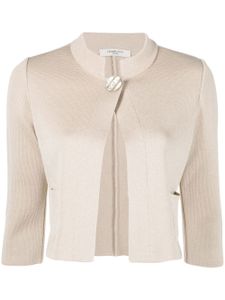 Charlott cardigan boutonné à manches trois-quarts - Tons neutres