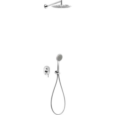 Regendouche set Tres Alplus | Inbouw | Mengkraan | 2-weg | Rond | Chroom