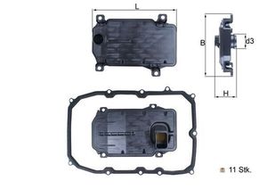 Hydraulische filter, automatische transmissie HX187KIT