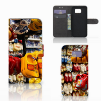 Samsung Galaxy S6 Edge Flip Cover Klompen - thumbnail