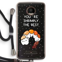 You're Shrimply The Best: Motorola Moto Z Force Transparant Hoesje met koord