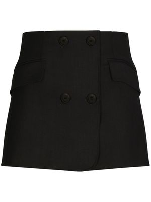 Dolce & Gabbana minijupe à boutonnière croisée - Noir