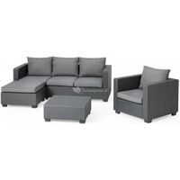 Salta chaise lounge loungeset antraciet - thumbnail