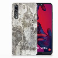 Huawei P20 Pro TPU Siliconen Hoesje Beton Print - thumbnail