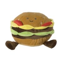 Knuffel hamburger - multikleur - 16.5x14 cm Knuffel hamburger - multikleur - 16.5x14 cm