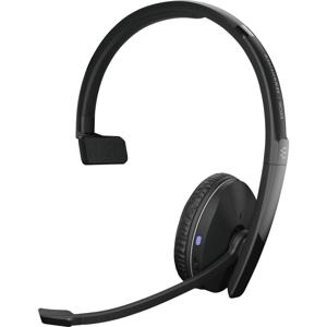 EPOS 1000896 Over Ear headset Telefoon Bluetooth Mono Zwart Noise Cancelling Volumeregeling, Microfoon uitschakelbaar (mute)