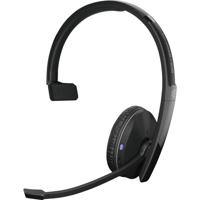 EPOS 1000896 Over Ear headset Telefoon Bluetooth Mono Zwart Noise Cancelling Volumeregeling, Microfoon uitschakelbaar (mute)
