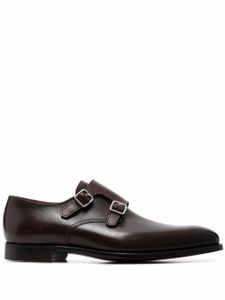 Crockett & Jones chaussures en cuir à boucles - Marron