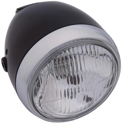 DAYTONA Headlights,vintage h4 60/55w, 5 3/4 black.