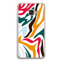 Colored Zebra: Samsung Galaxy A3 (2016) Transparant Hoesje Colored Zebra: Samsung Galaxy A3 (2016) Transparant Hoesje