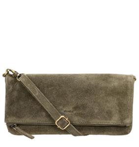 DSTRCT DSTRCT - suède crossbodytas groen Groen Suede Crossbody-tassen