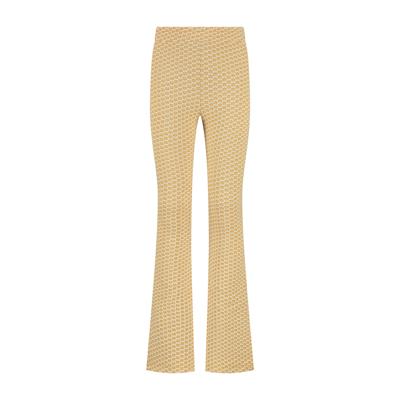 MAYCE zomer flair broek meisjes - oker geel - print