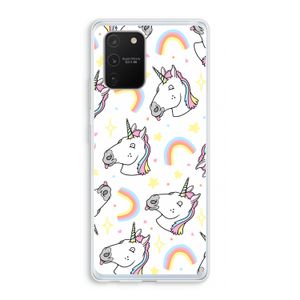 Rainbow Unicorn: Samsung Galaxy S10 Lite Transparant Hoesje