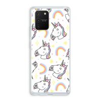 Rainbow Unicorn: Samsung Galaxy S10 Lite Transparant Hoesje