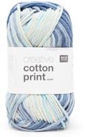 Rico Creative Cotton Aran Print 6 Light Blue Mix