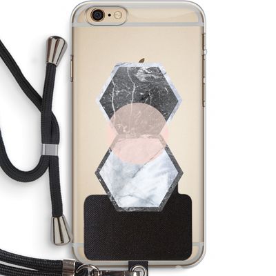Creatieve toets: iPhone 6 PLUS / 6S PLUS Transparant Hoesje met koord