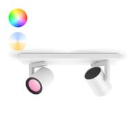 Philips Opbouwspot Hue Argenta - White and color 2-lichts wit 915005762001