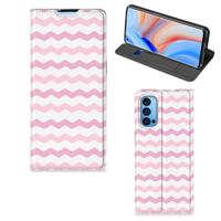 OPPO Reno4 Pro 5G | Hoesje met Magneet | Waves Roze